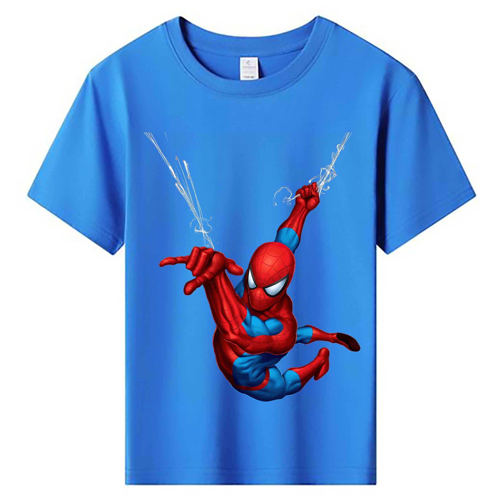 （画像用） Spider Man スパイダーマン 綿100％キッズTシャツ（フロントプリント）